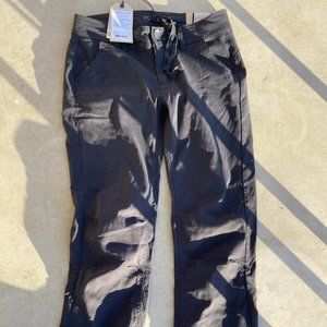 PRANA HALLE PANT WOMENS BLACK WOMENS SIZE 8. NEW WITH TAGS